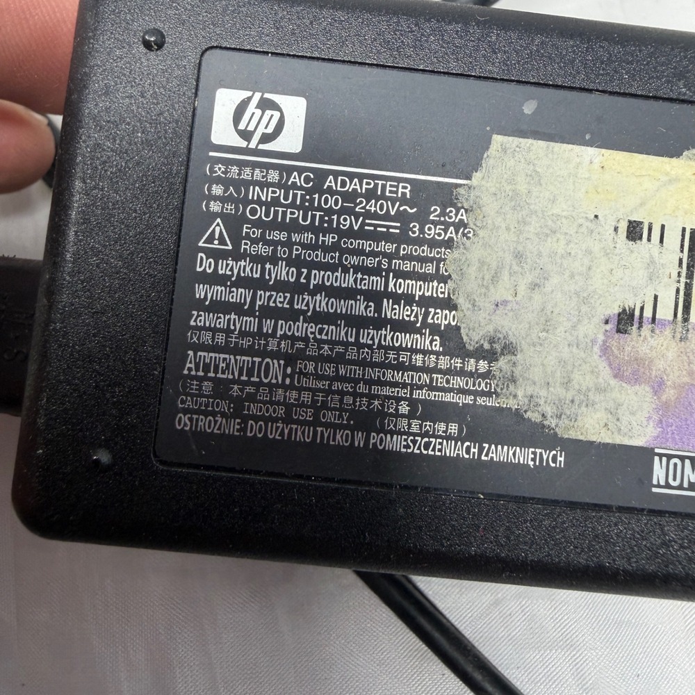 HP 75W AC Adapter 0950-4359 19V 3.95A with APC PNOTEPRO Mobile Surge Protector